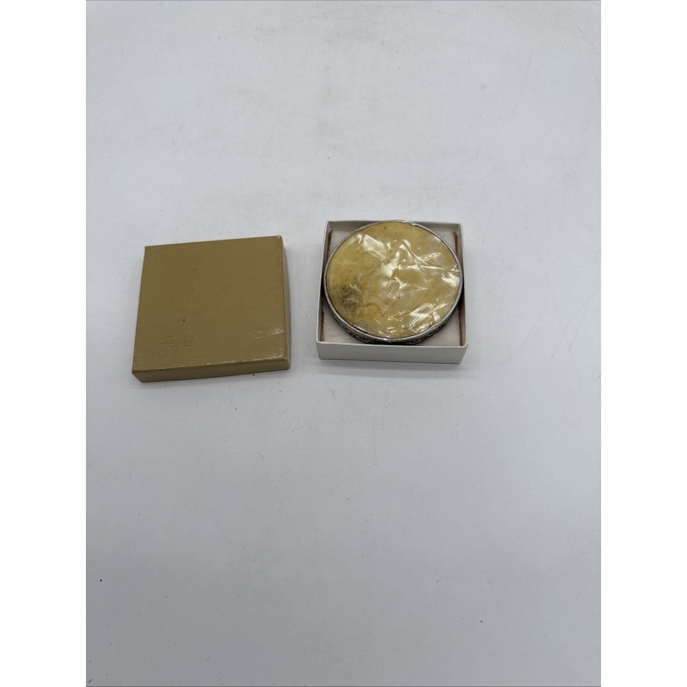 Vintage ZCMI Shell Mother of Pearl Double Sided Compact Mirror